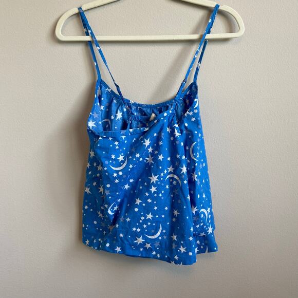 Printfresh Celestial Skys Blue Sleep Tank Top Size Large - Picture 4 of 5